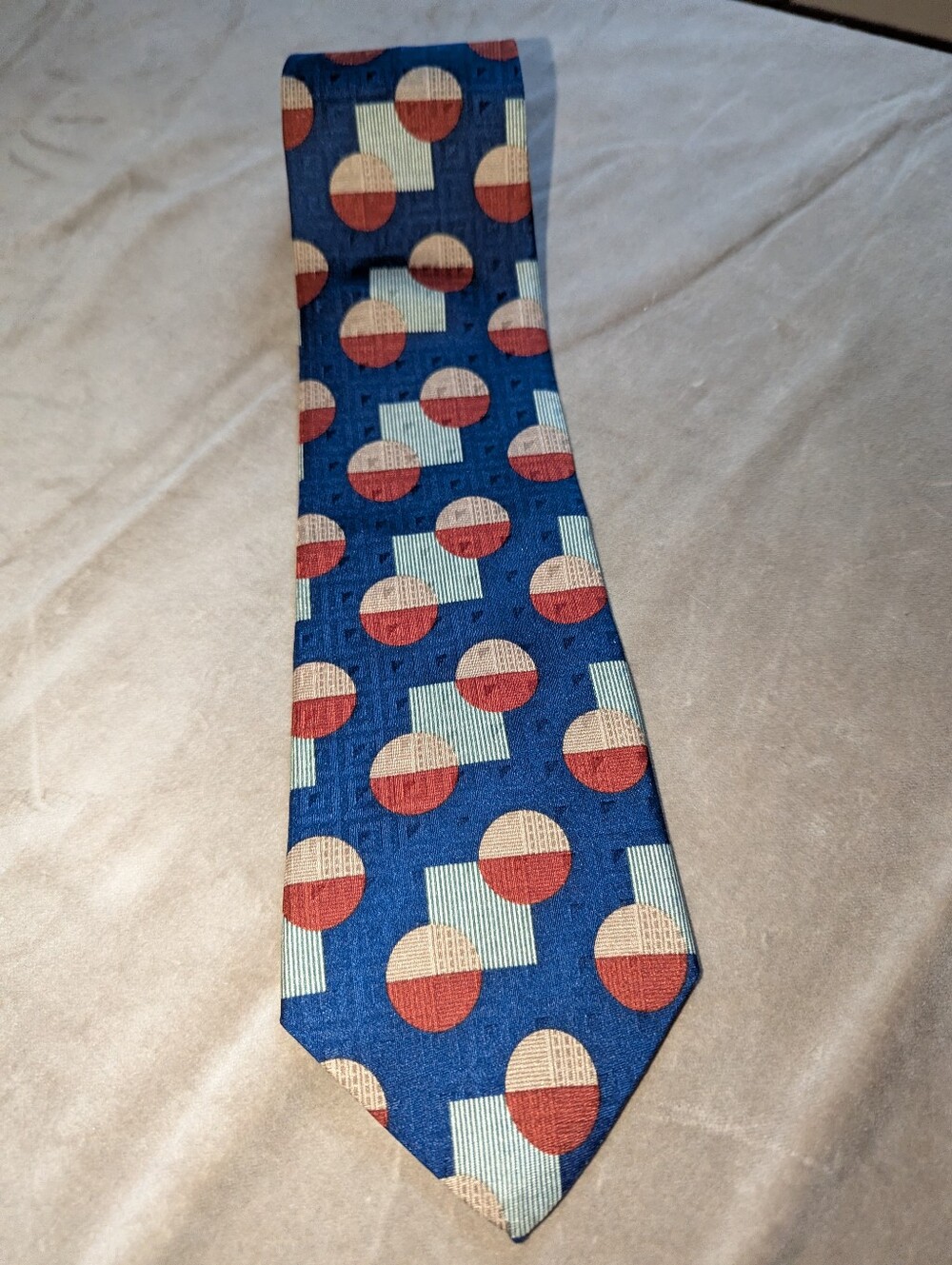 Vintage 90s Kenneth Cole New York Geometric Necktie